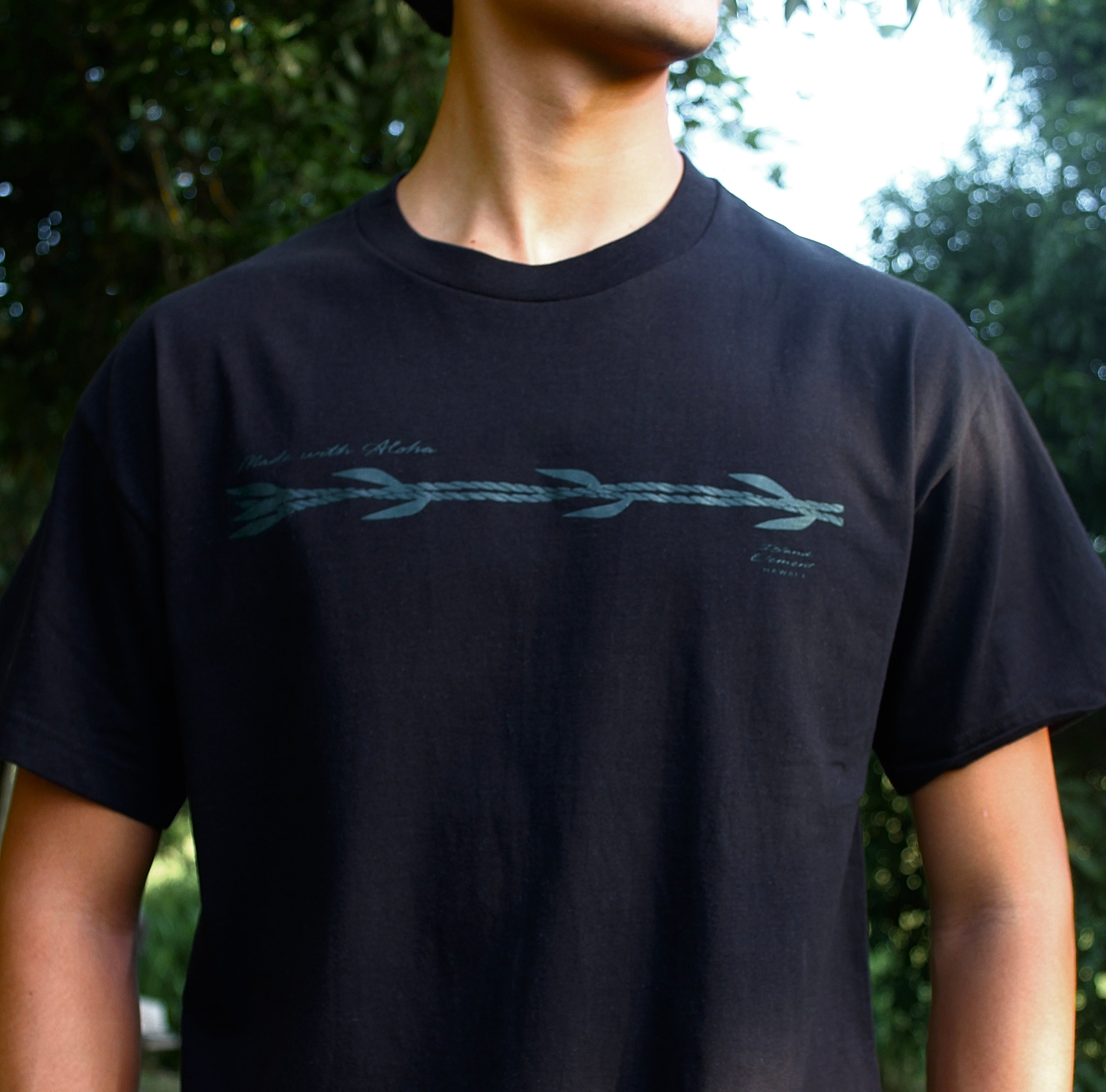 Made with Aloha Ti Leaf Lei | Heavyweight Tee