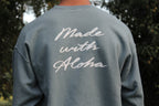 Made with Aloha Pikake Lei | Puff Ink Crewneck