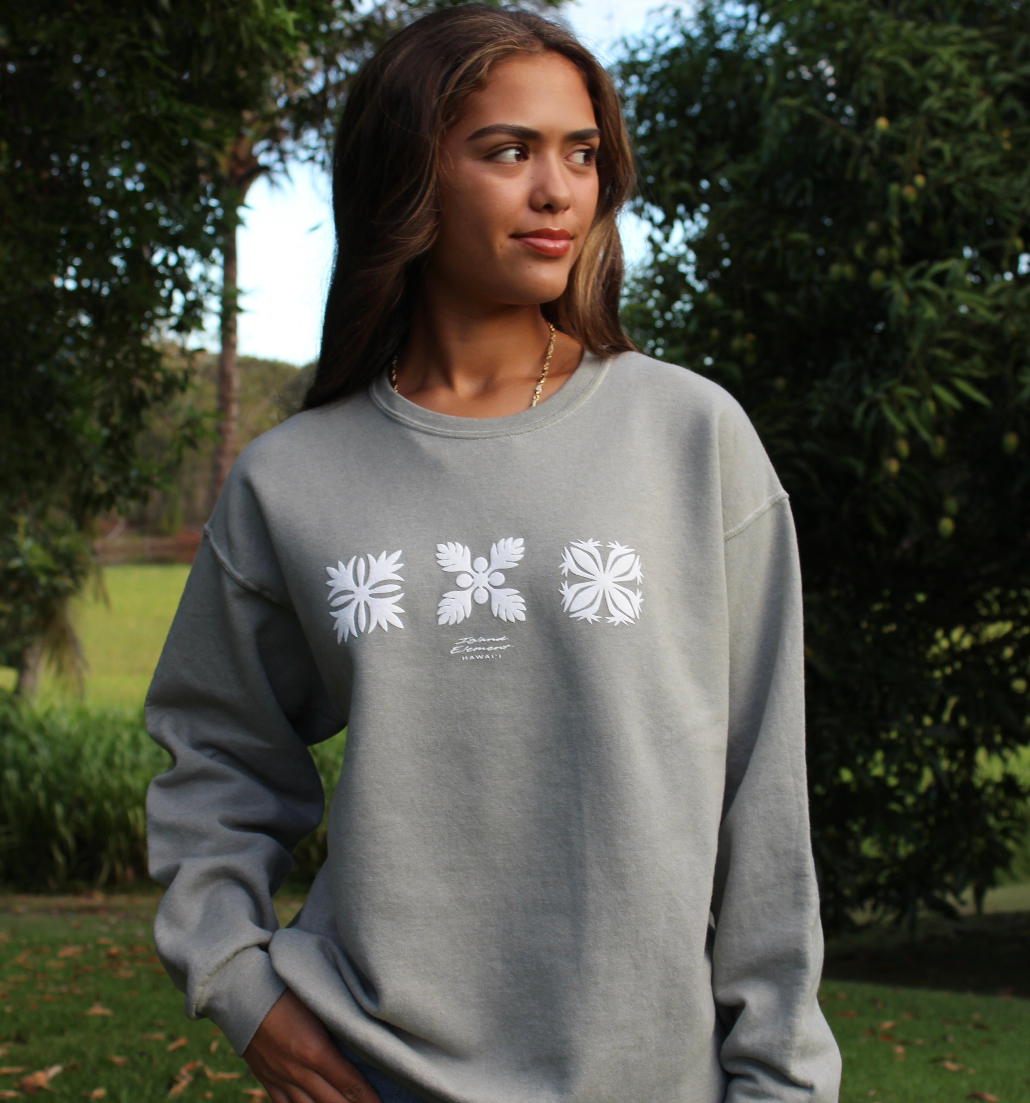 Quilt Trio | Puff Ink Crewneck