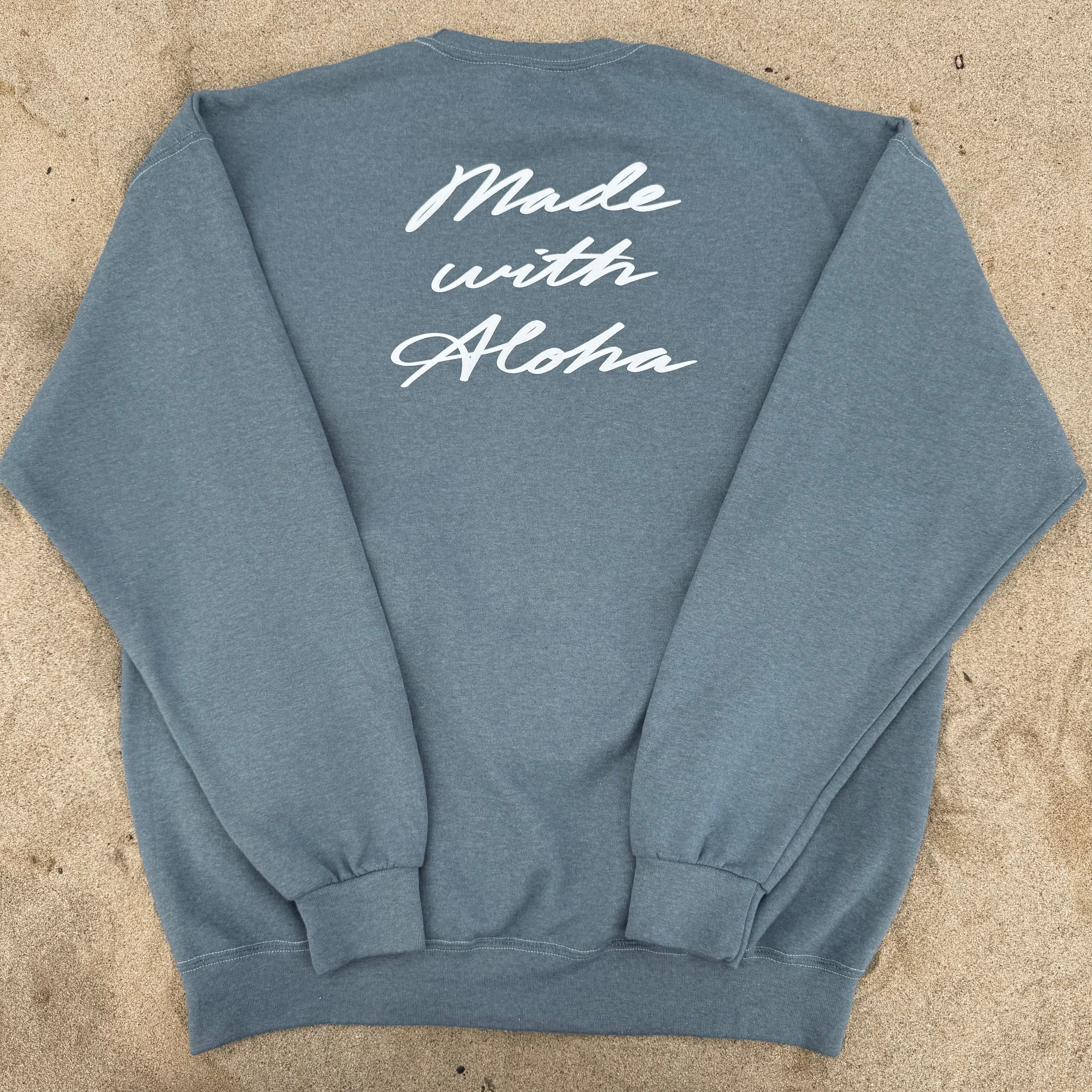Made with Aloha Pikake Lei | Puff Ink Crewneck