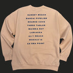North Shore Line Up | Puff Ink Crewneck