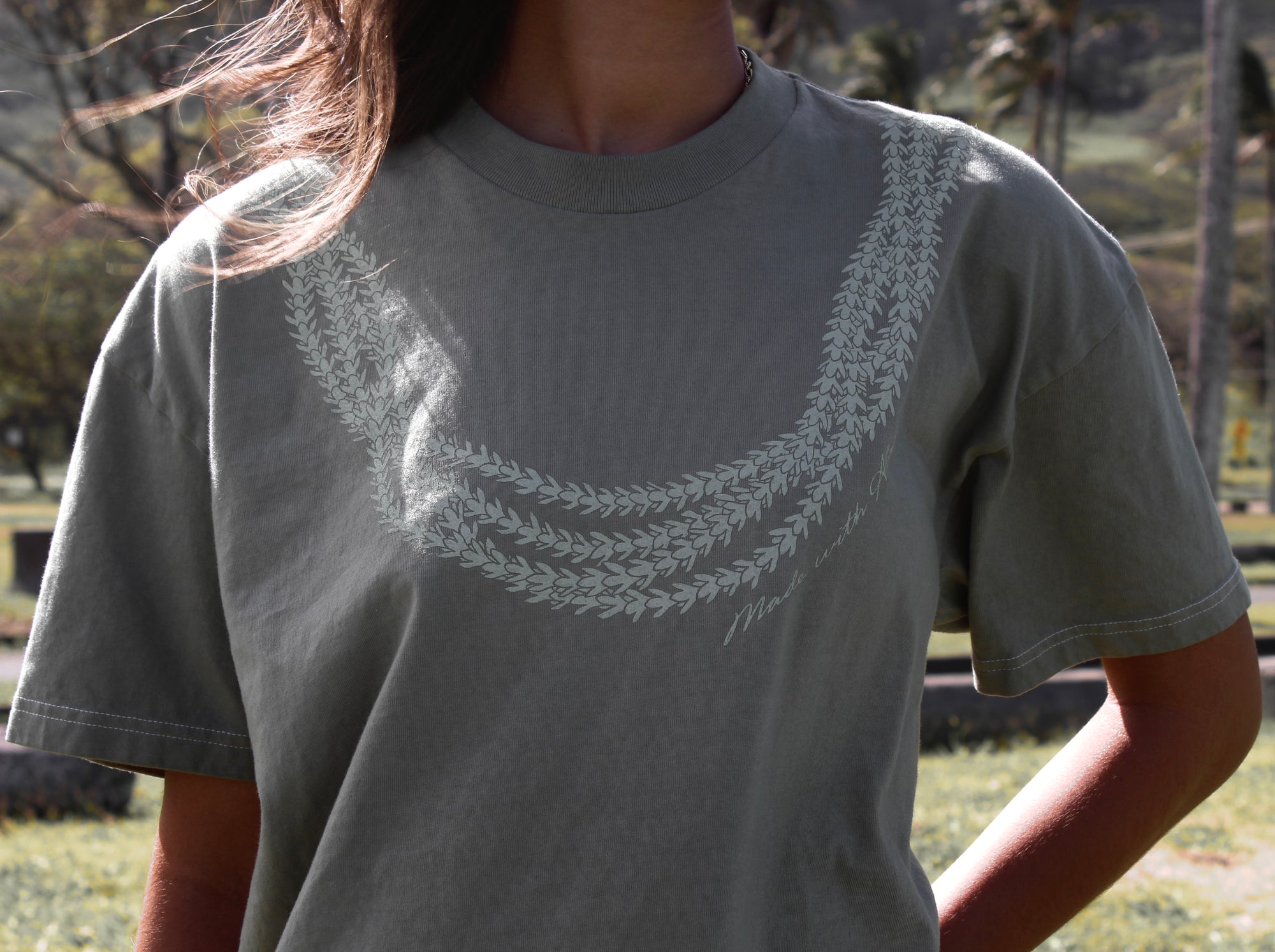 Made with Aloha Pakalana Lei | Heavyweight Tee
