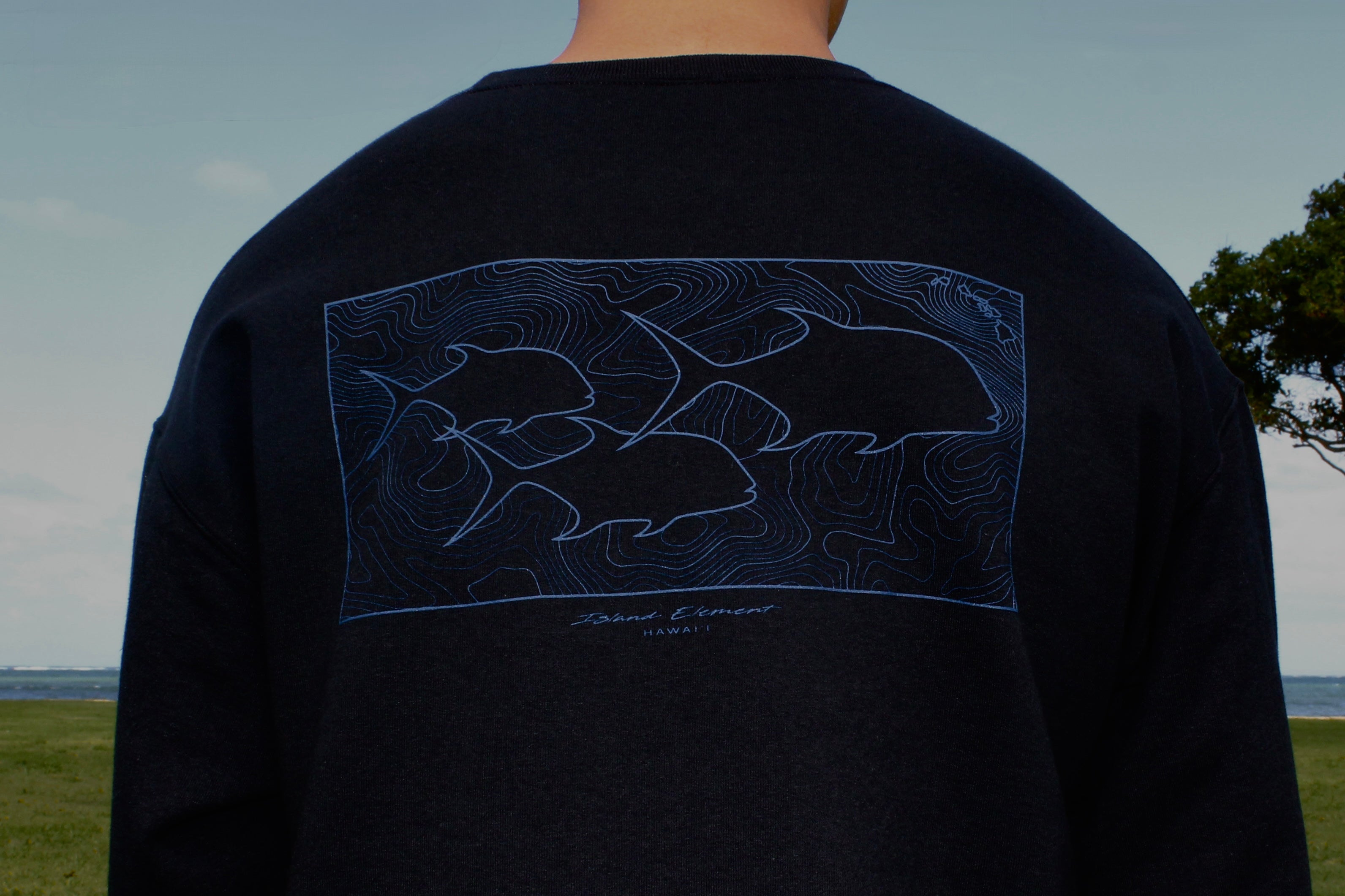 Ulua Sea Topography | Crewneck