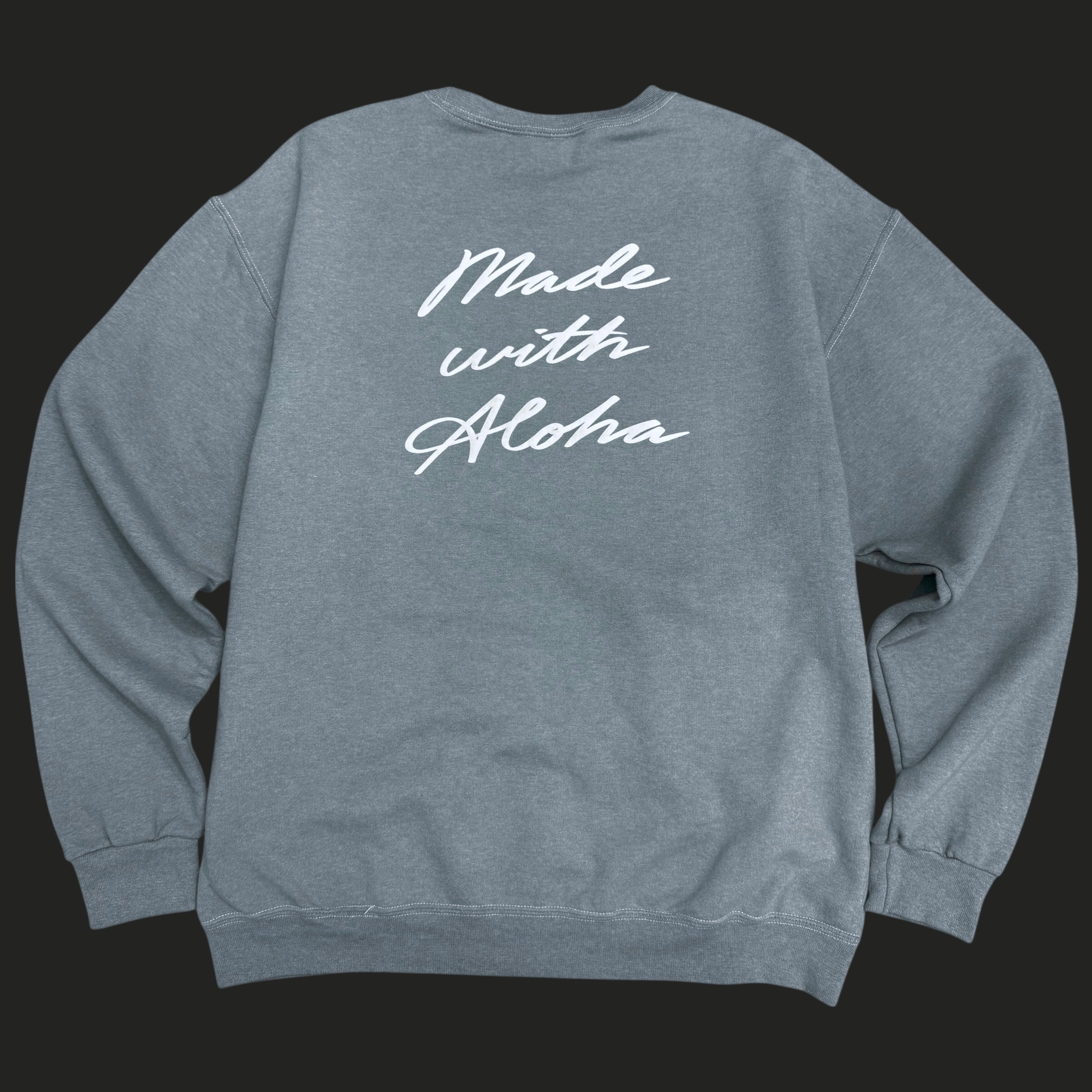 Made with Aloha Pikake Lei | Puff Ink Crewneck