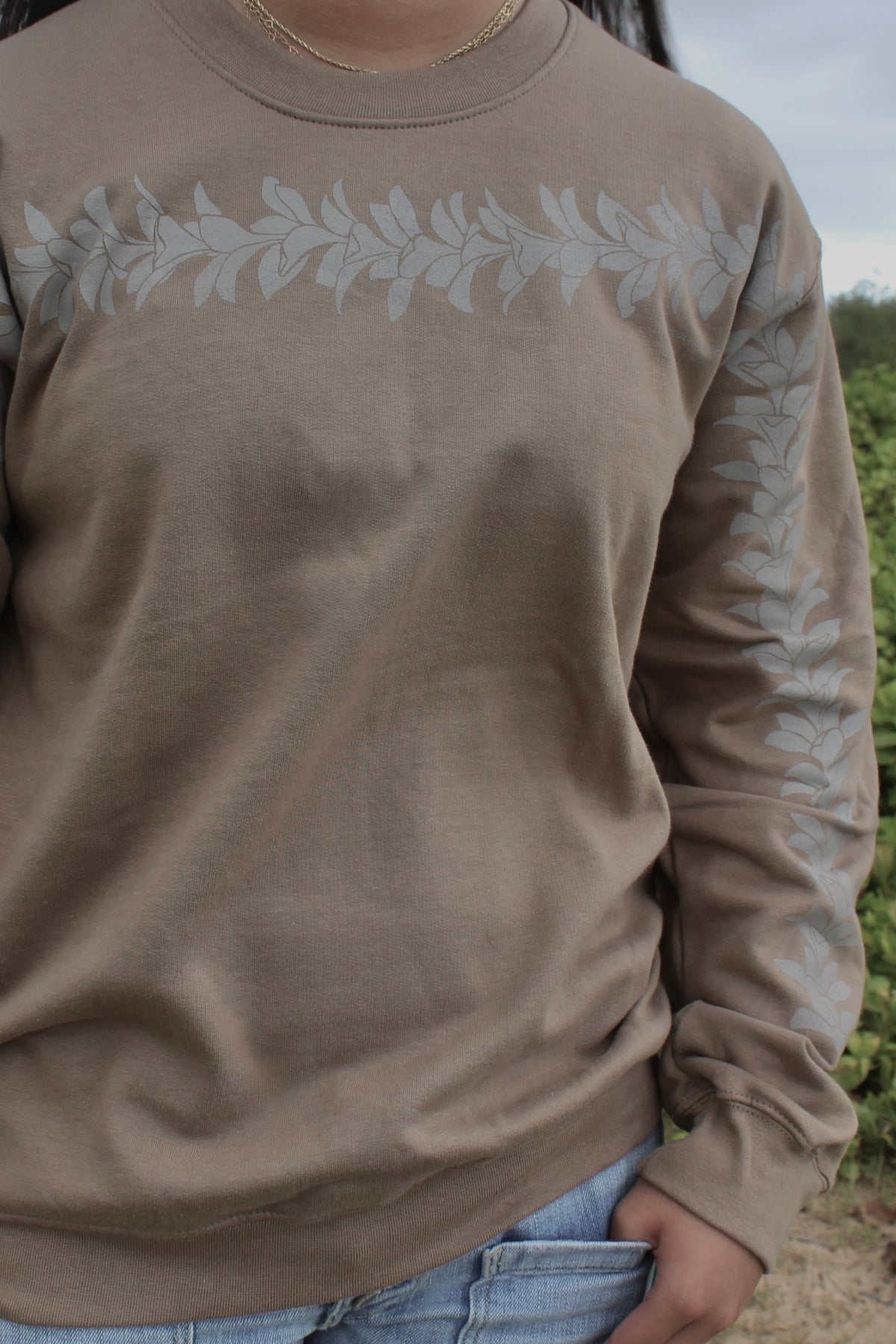 Wrapped in Plumeria | Crewneck