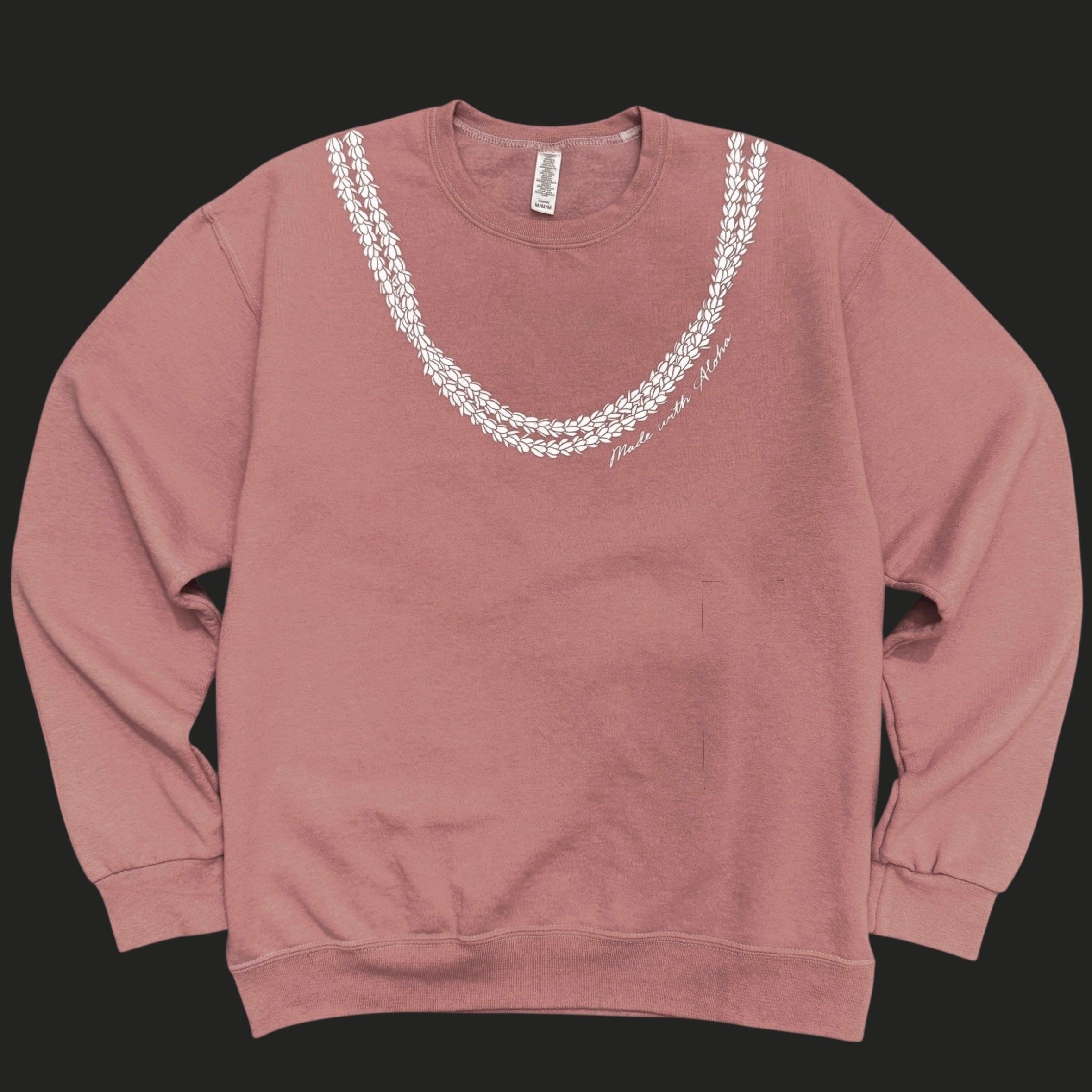 Made with Aloha Pikake Lei | Puff Ink Crewneck