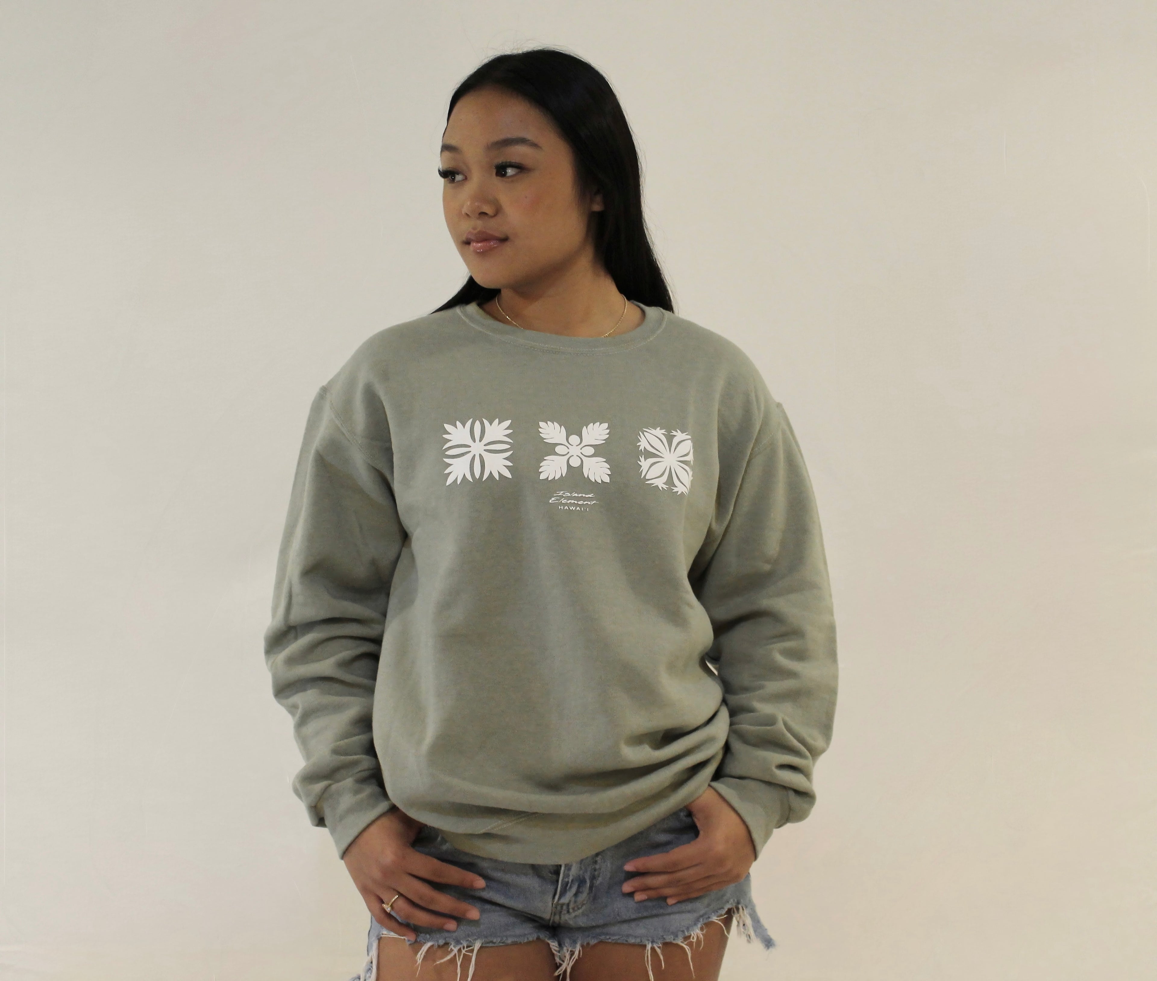 Quilt Trio | Puff Ink Crewneck